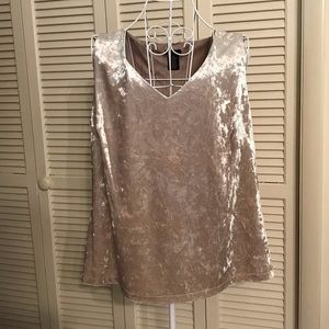 NWT Sleeveless Velvet Blouse